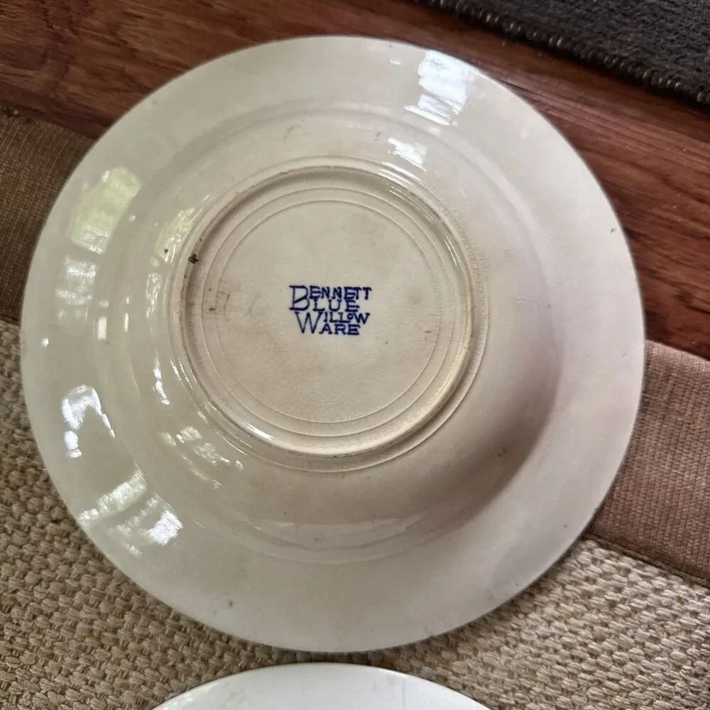 Blue Willow 9 Inch Soup Salad Bowls Set Of 2 England See Photos & Description